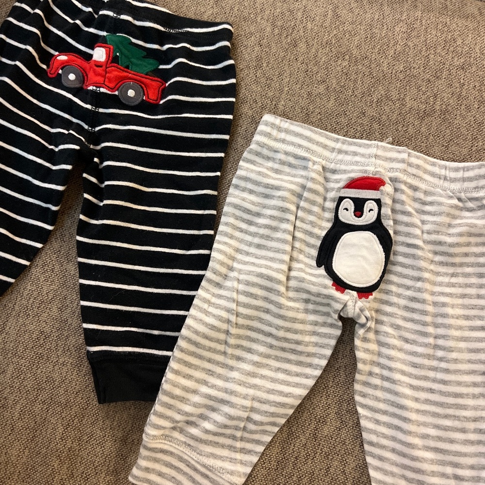 Carters holiday pants - gender neutral set